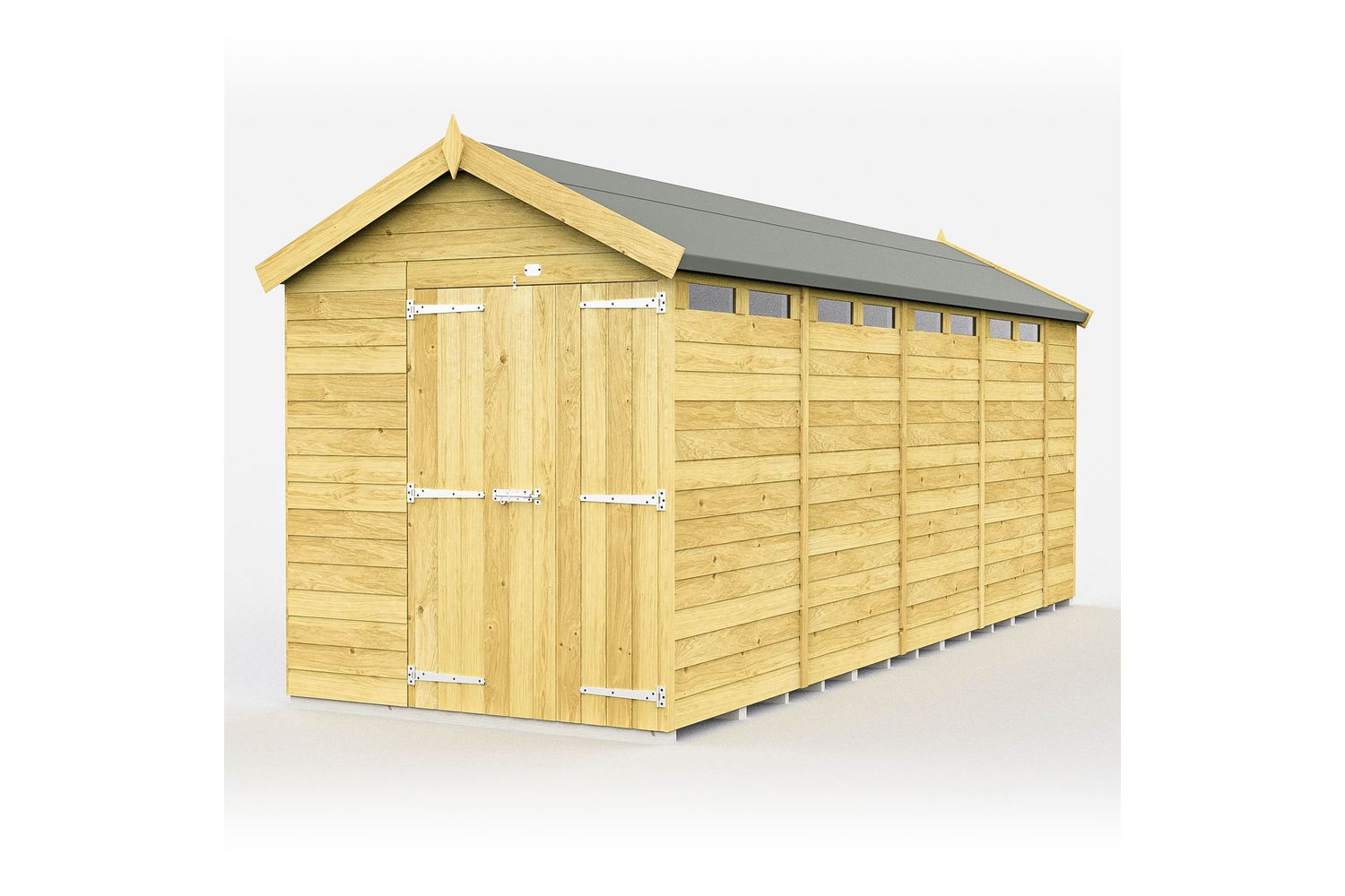 7 X 19 Apex Security Shed Double Door