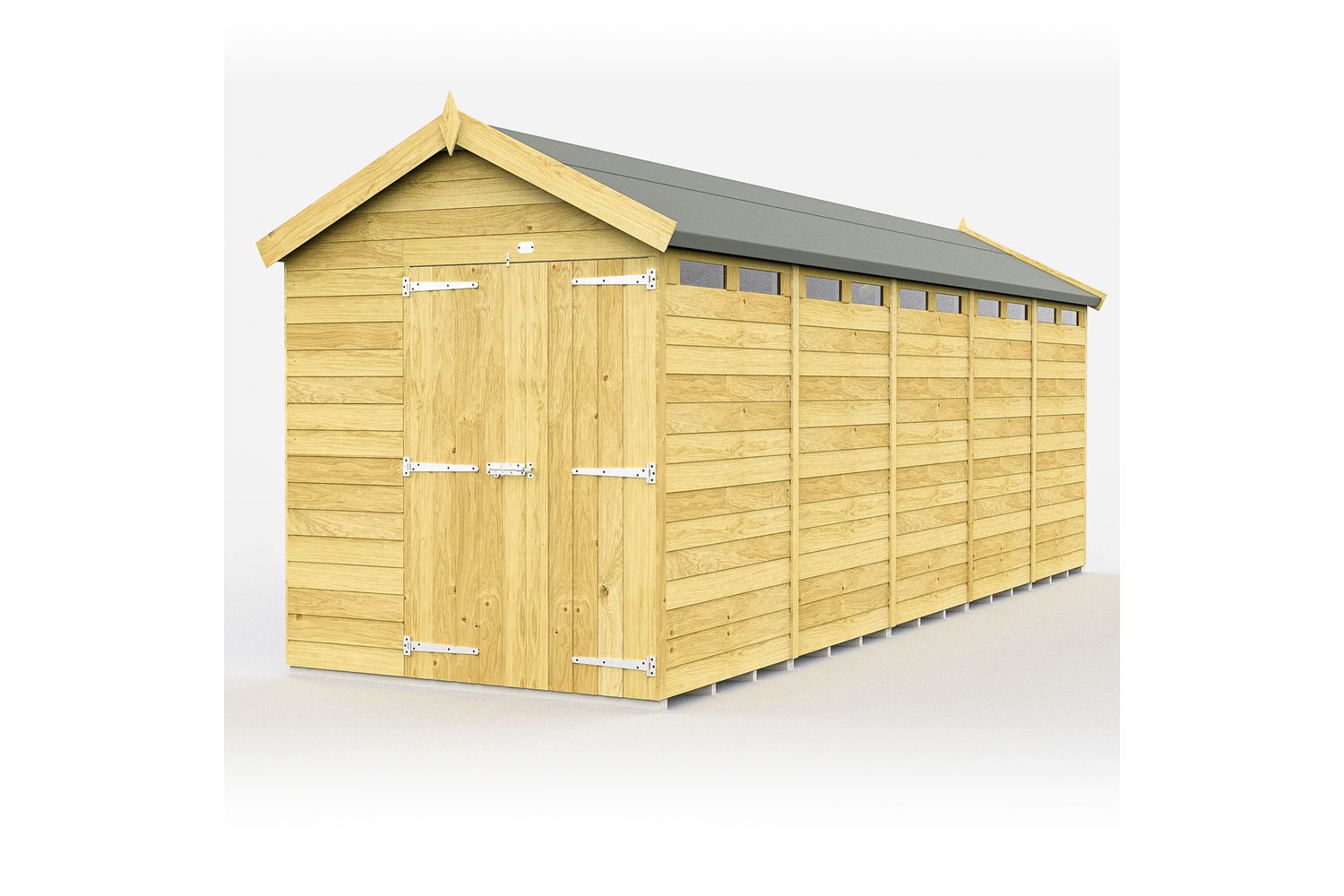 7 X 20 Apex Security Shed Double Door