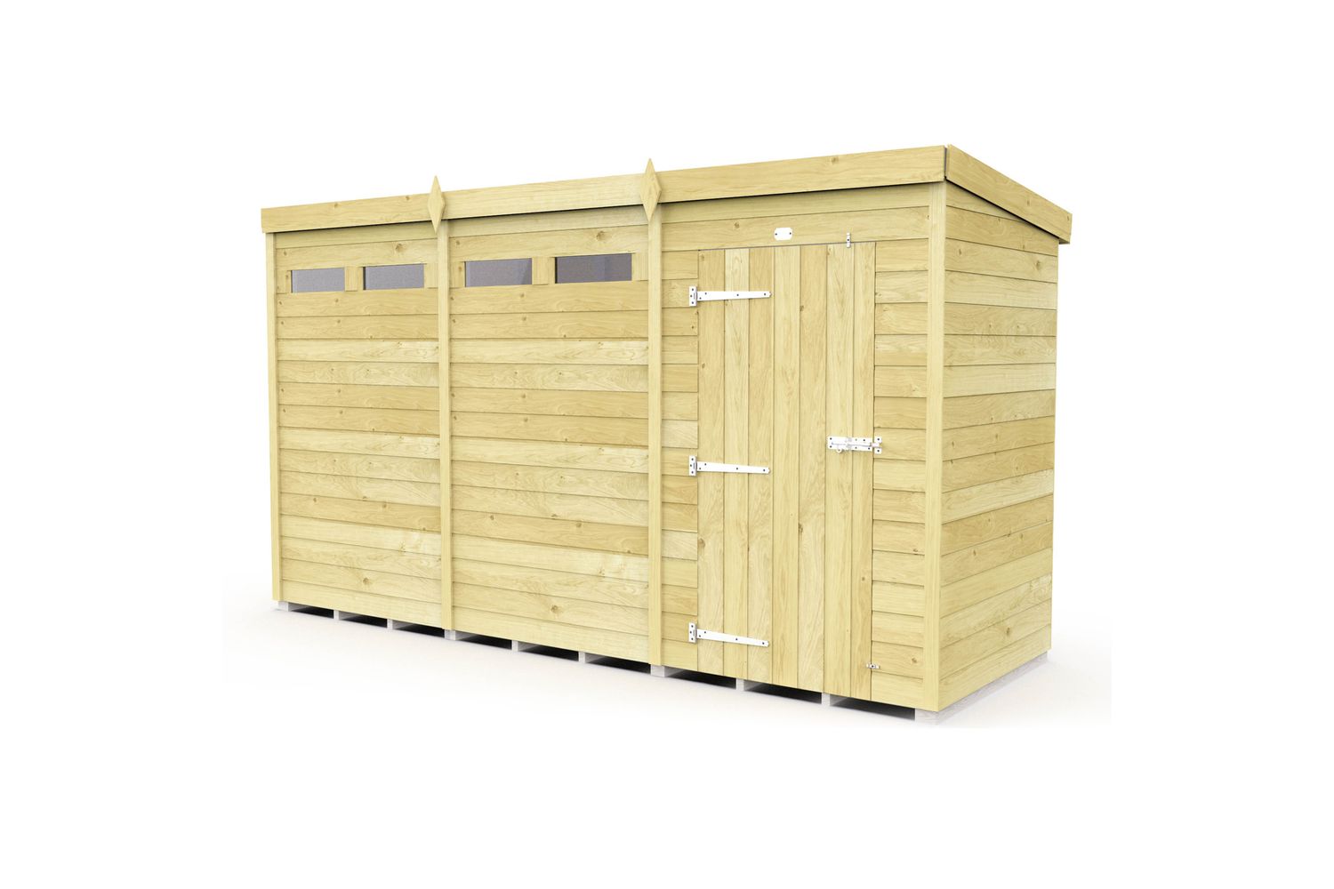 12 X 4 Security Pent Shed