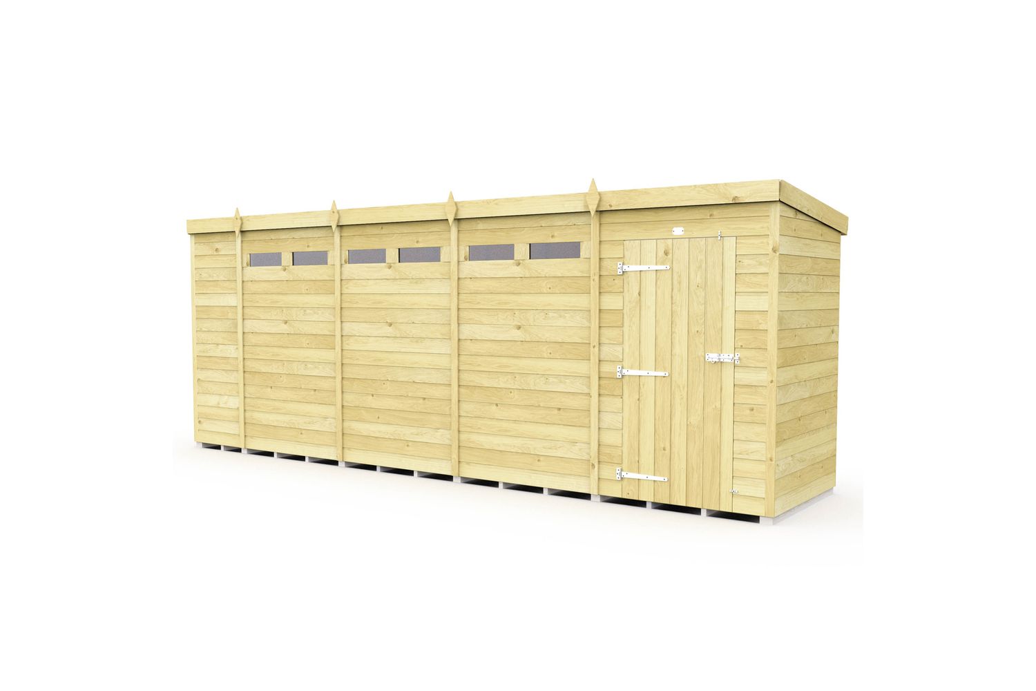 18 X 4 Security Pent Shed