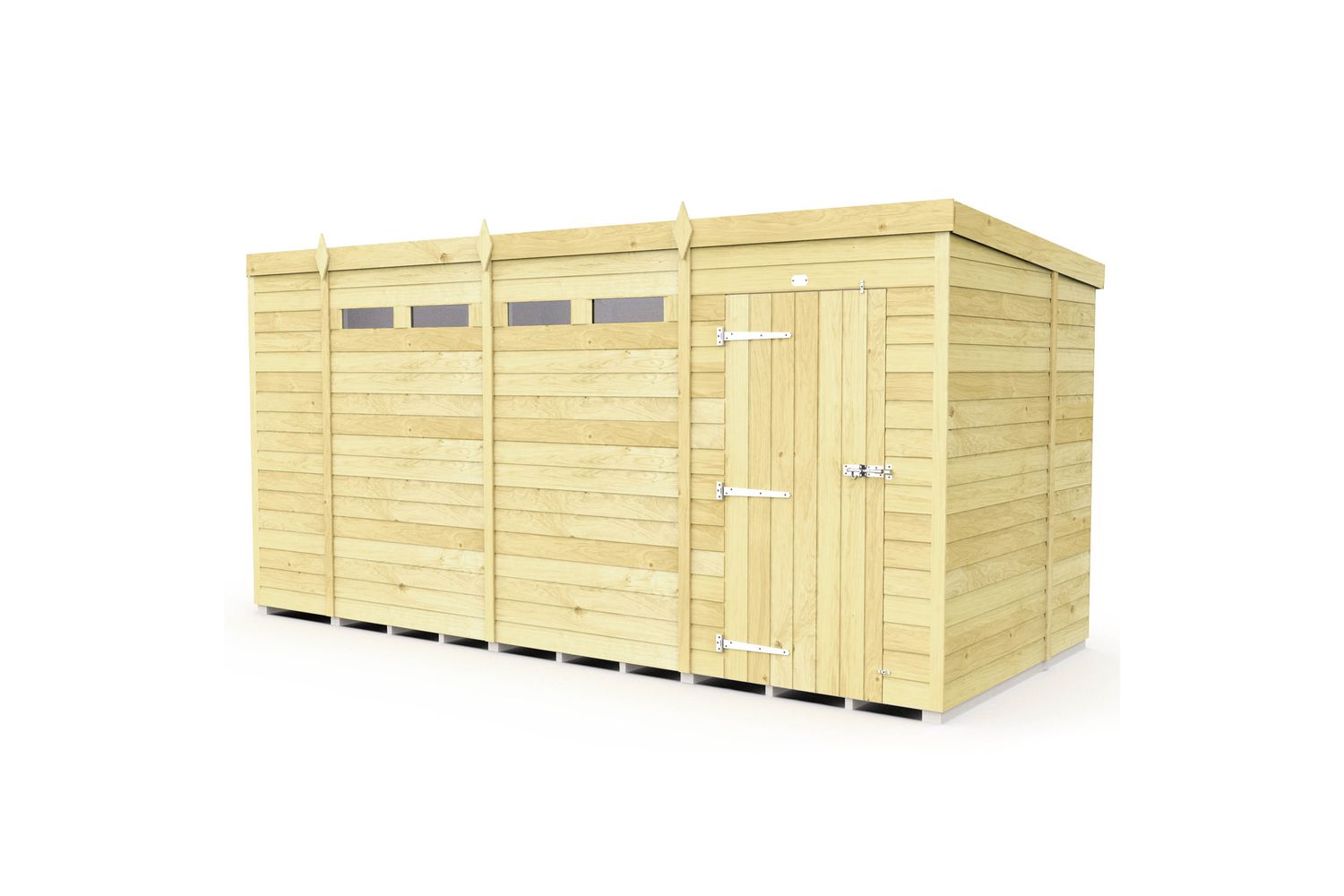 15 X 6 Security Pent Shed