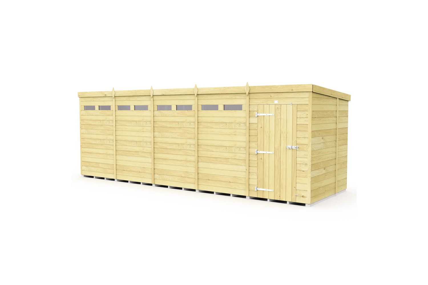 20 X 6 Security Pent Shed