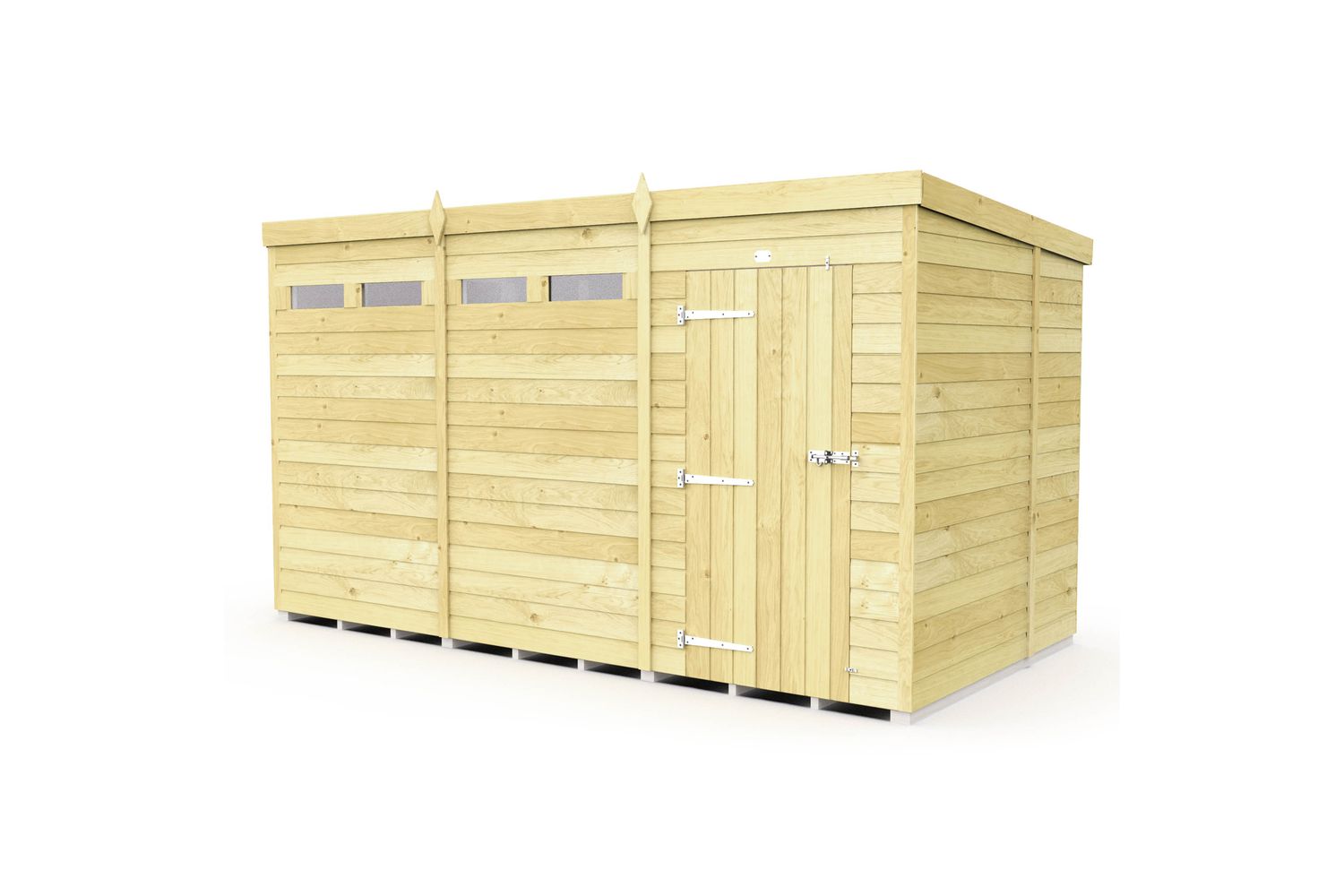 12 X 7 Security Pent Shed