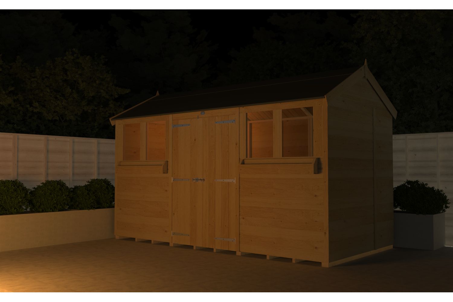 16 X 4 Apex Summer Shed-4