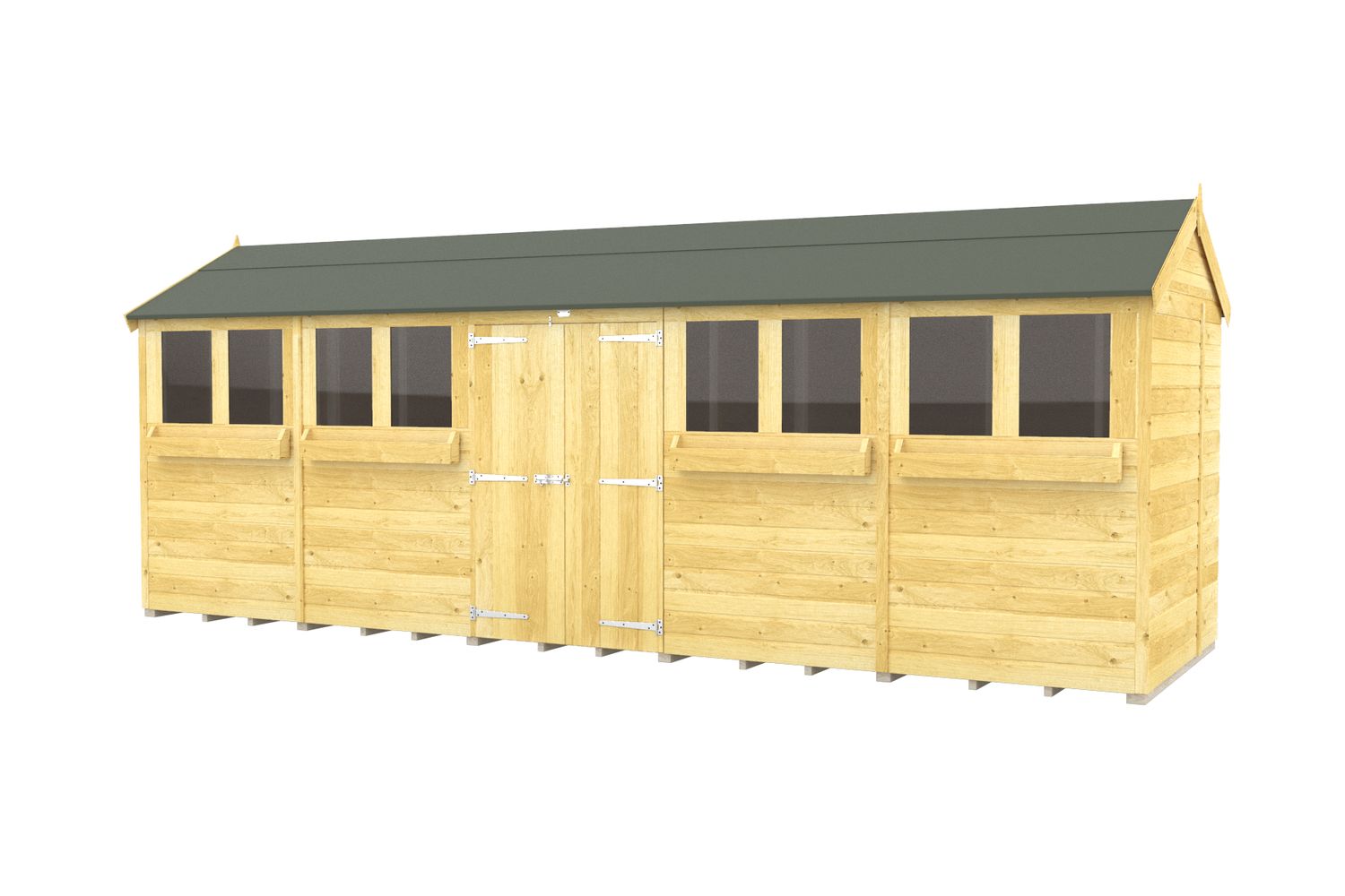 20 X 7 Apex Summer Shed