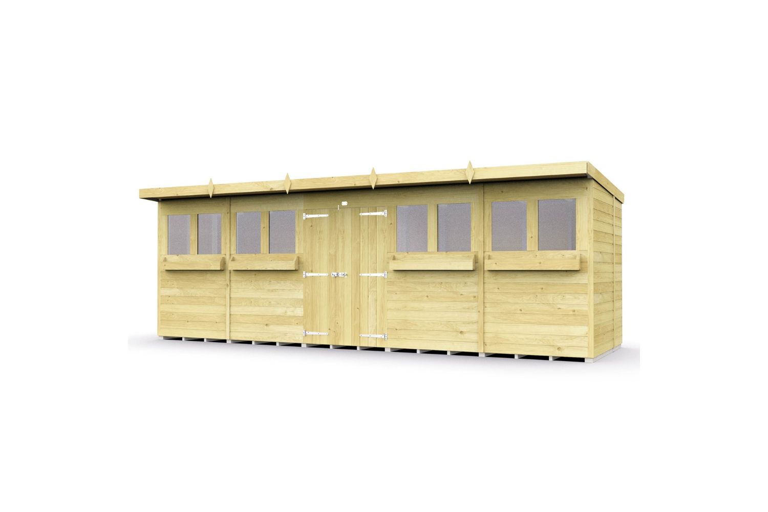 20 X 5 Pent Summer Shed