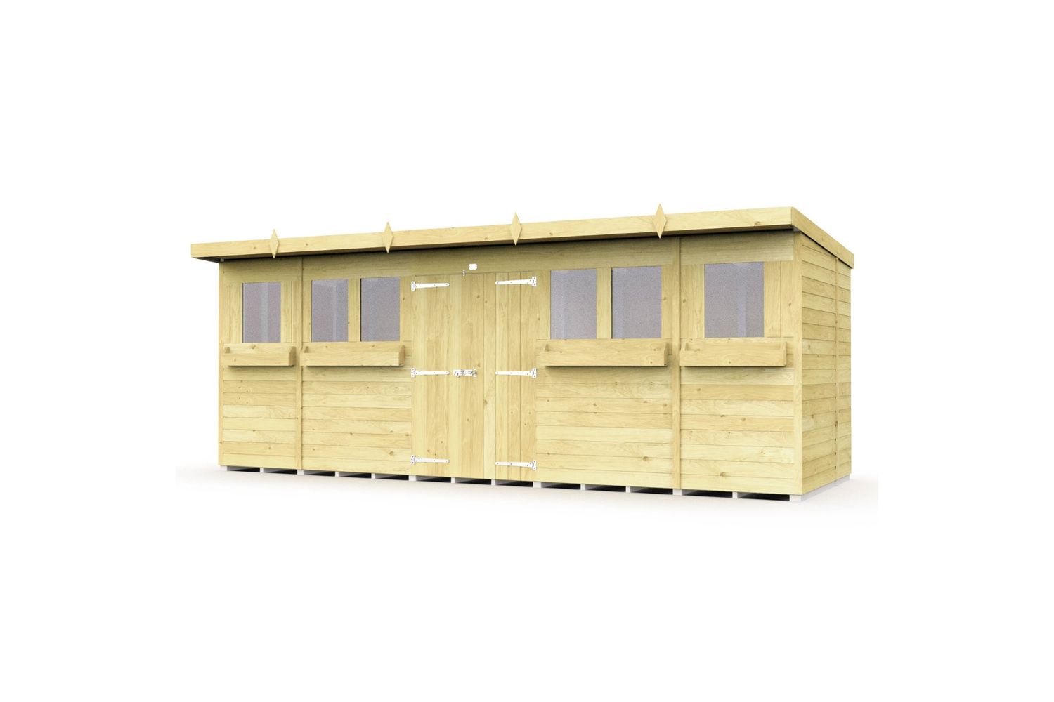 18 X 6 Pent Summer Shed