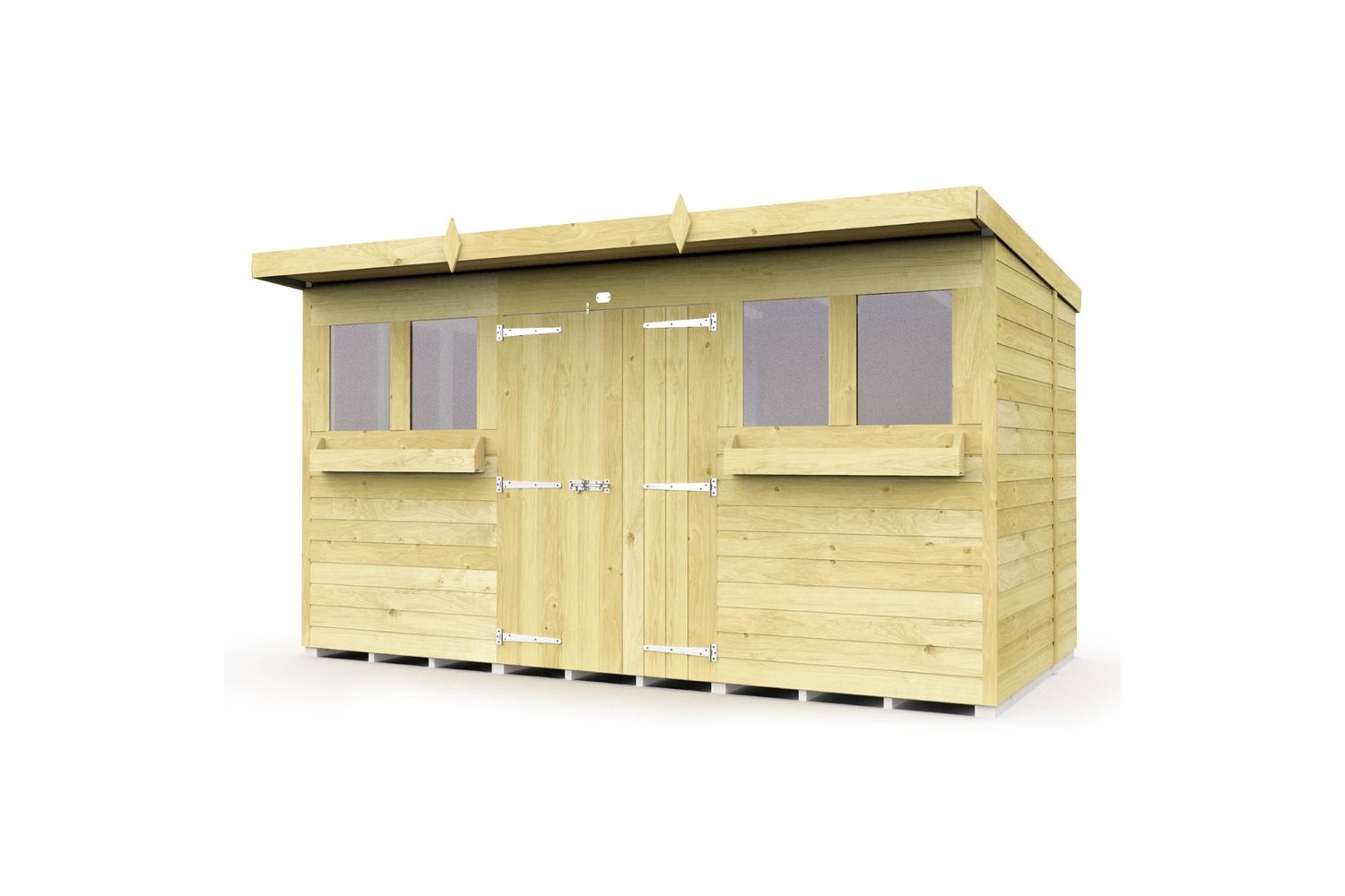 12 X 7 Summer Pent Shed