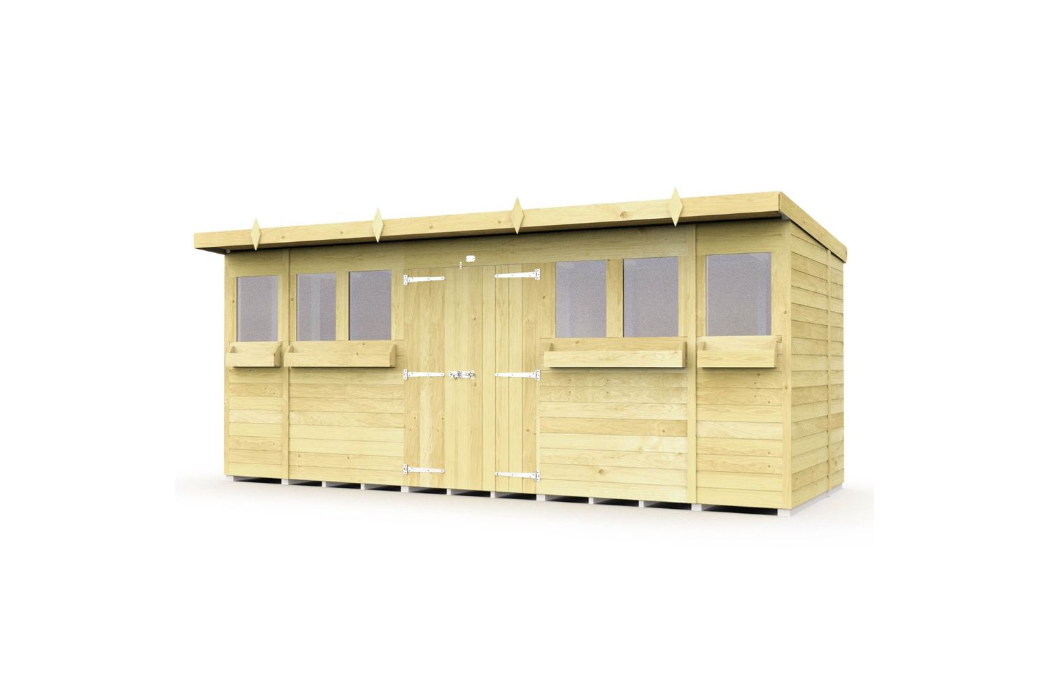 16 X 7 Summer Pent Shed