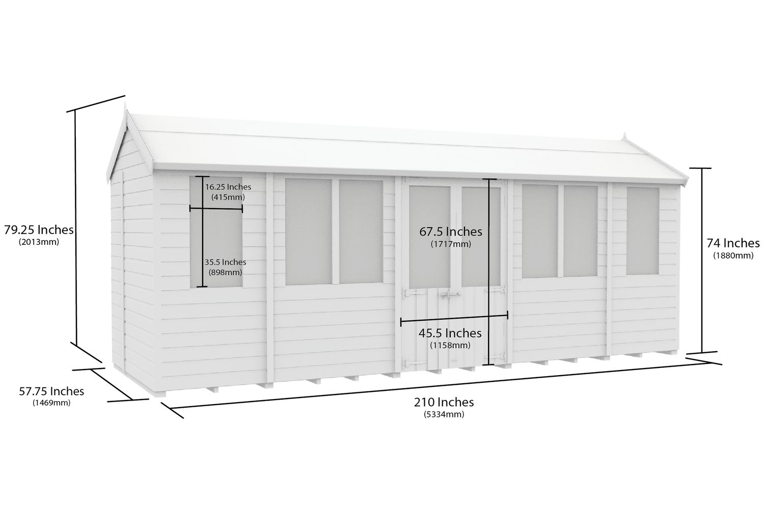 18 X 5 Apex Summer House-2