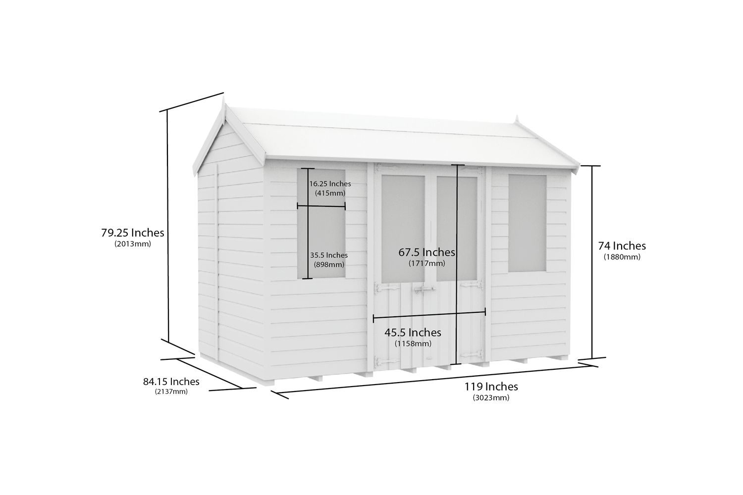 10 X 7 Apex Summer House-2