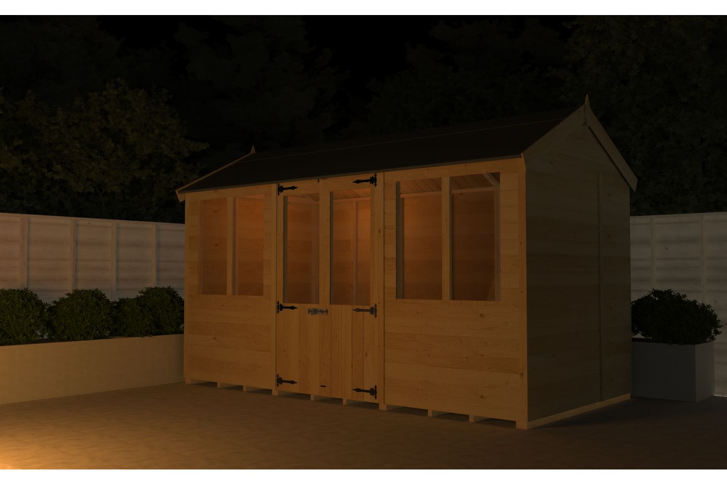 12 X 8 Apex Summer House-4