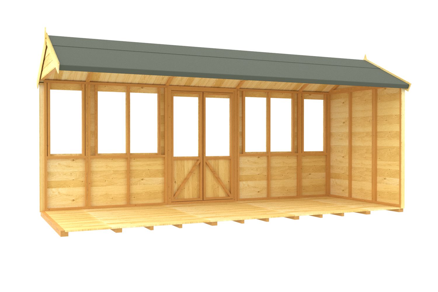 16 X 8 Apex Summer House-2