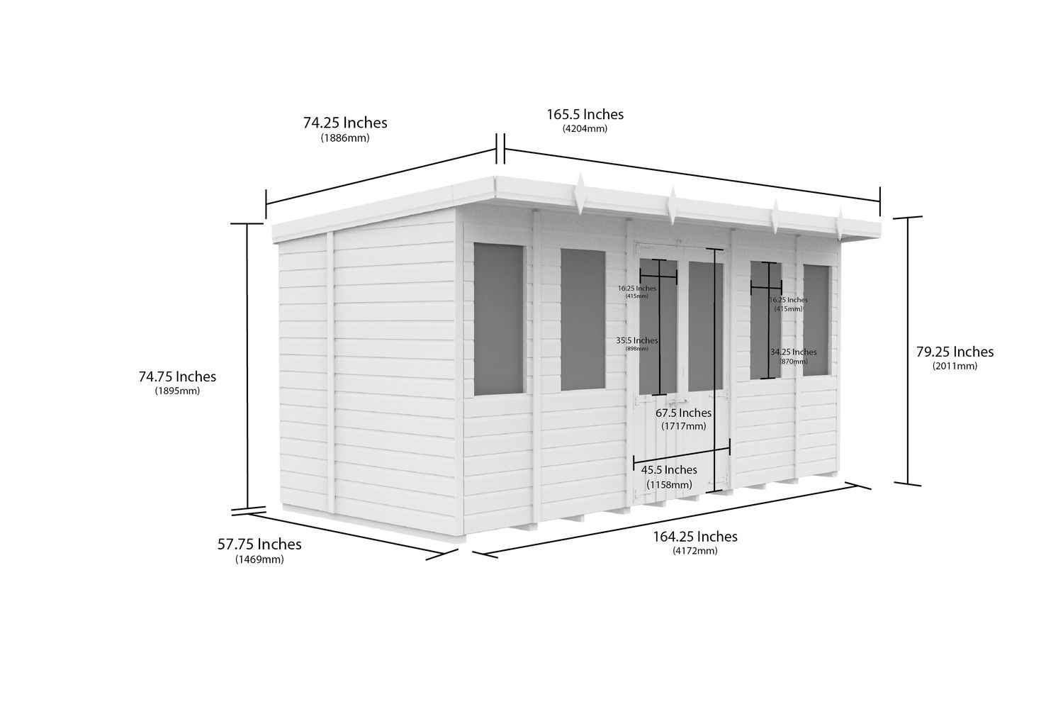 14 X 5 Pent Summer House-2