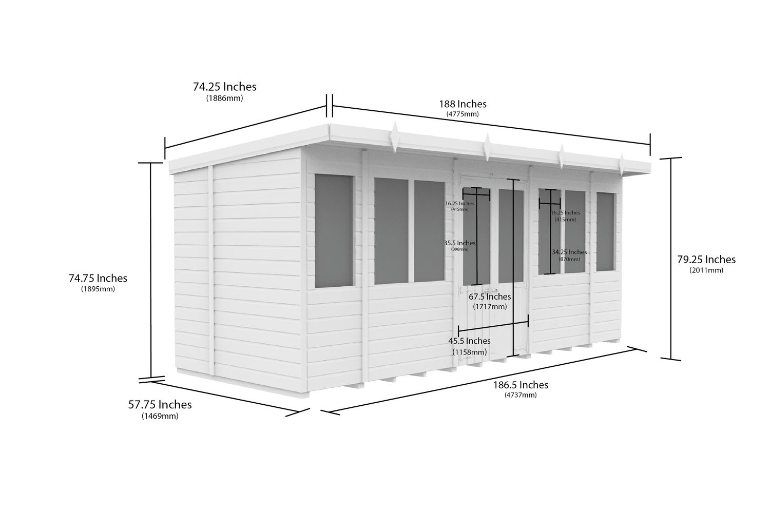 16 X 5 Pent Summer House-2