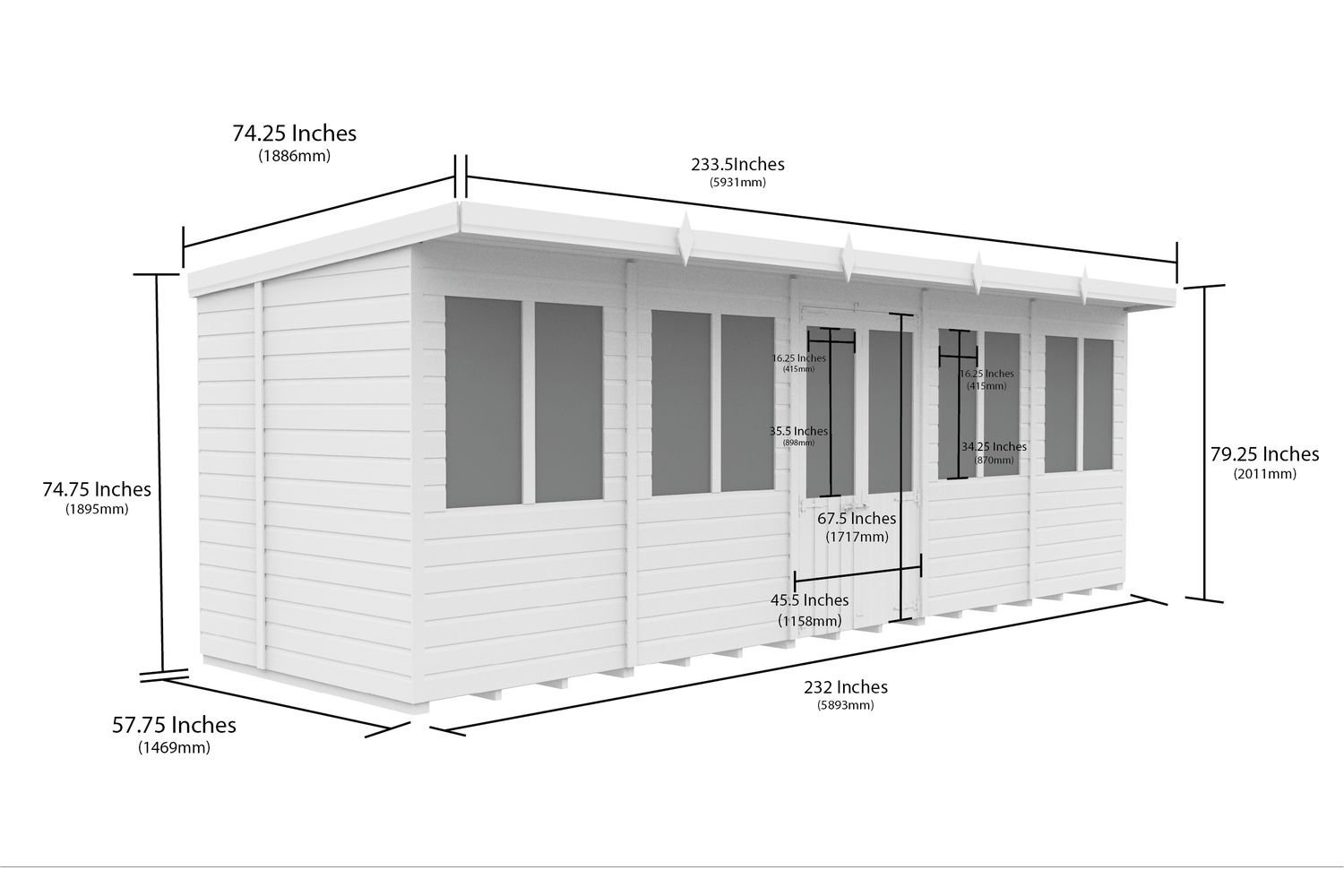 20 X 5 Pent Summer House-2