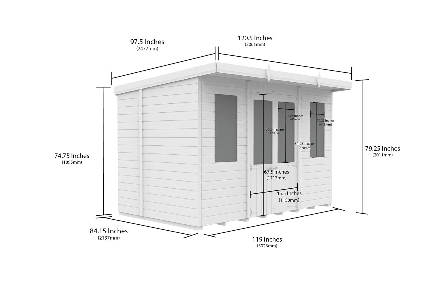 10 X 7 Pent Summer House-2