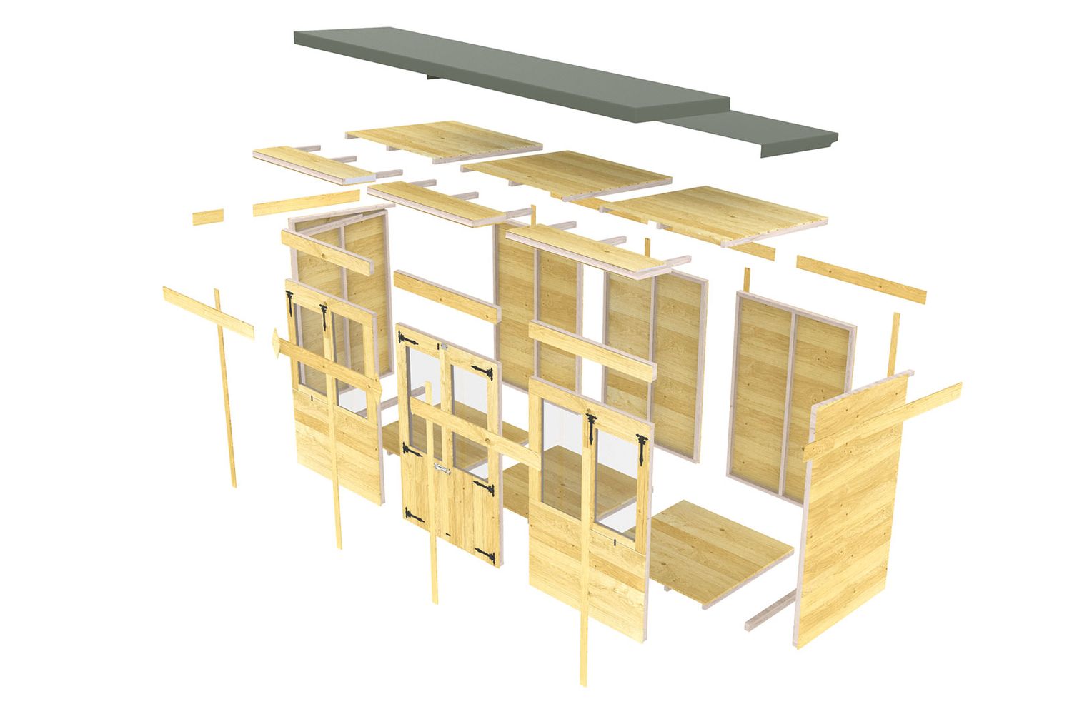 10 X 7 Pent Summer House-6
