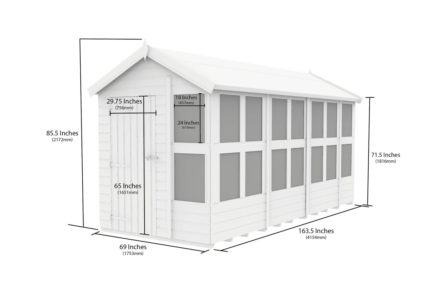 6 X 14 Apex Potting Shed-2