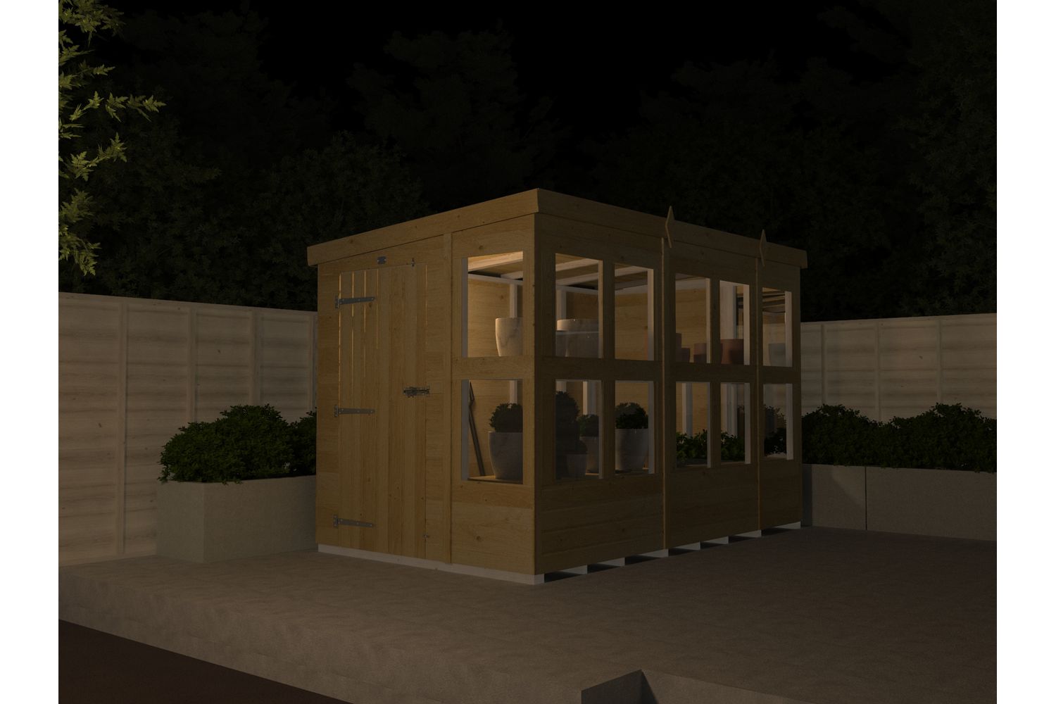10 X 6 Pent Potting Shed-4