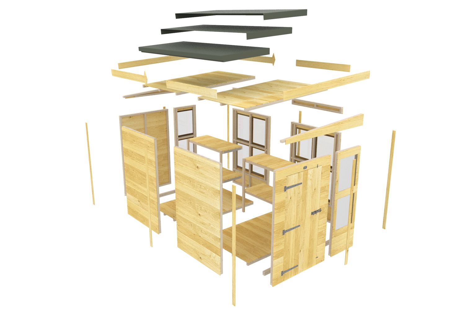 16 X 6 Pent Potting Shed-7