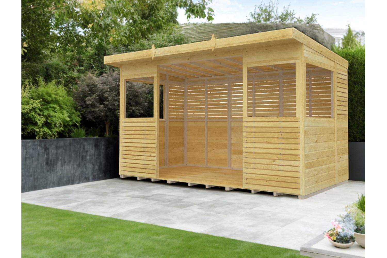 12 X 6 Bbqoutdoor Kitchen Shelter-3