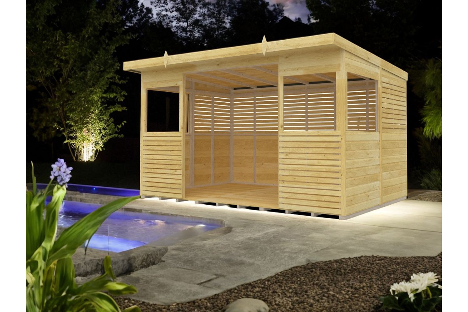 12 X 8 Bbqoutdoor Kitchen Shelter-4