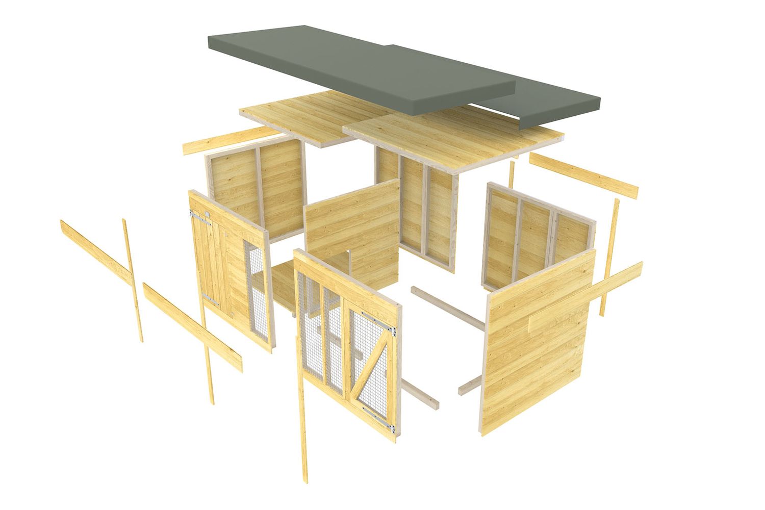 8 X 4 Dog Kennel And Run-6