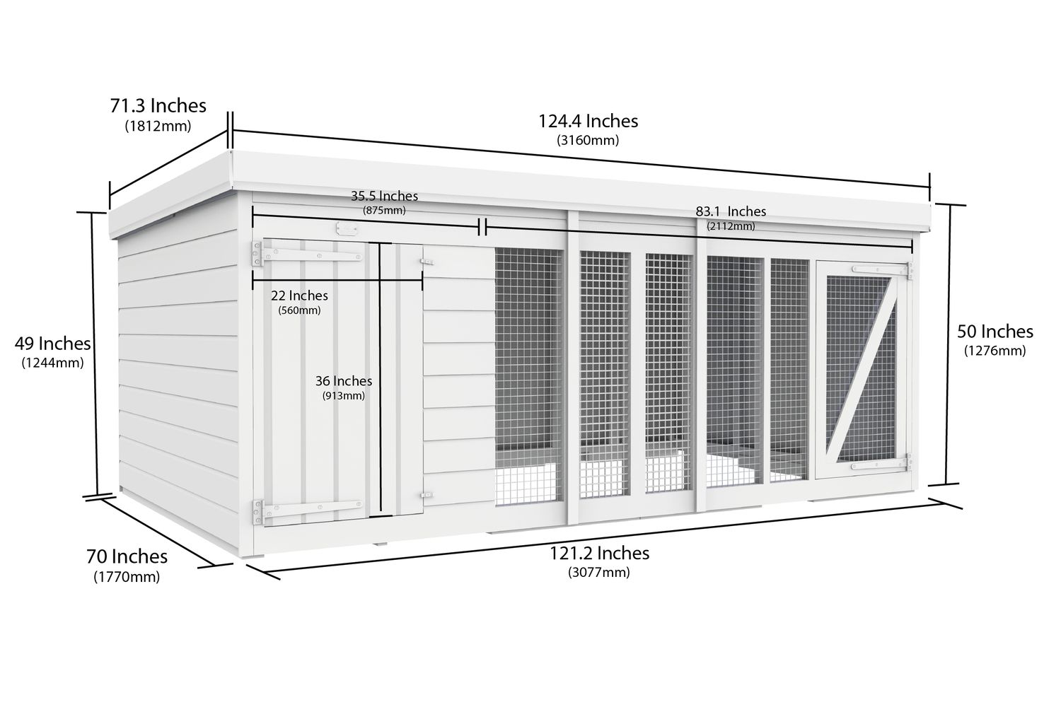 10 X 6 Dog Kennel And Run-2