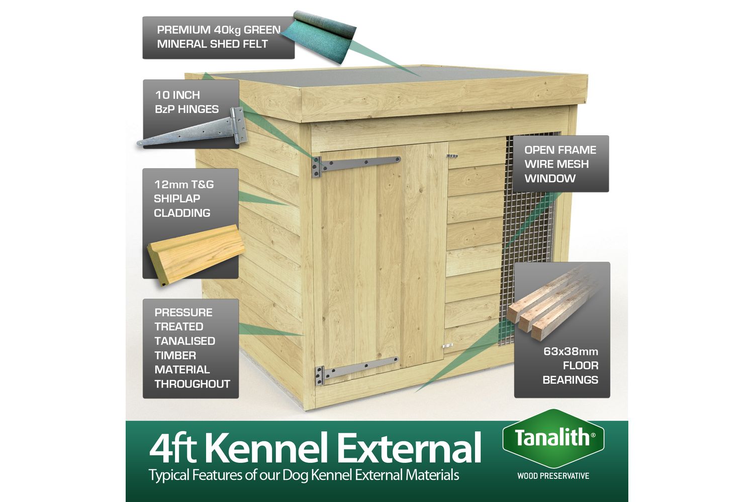 10 X 6 Dog Kennel And Run-4