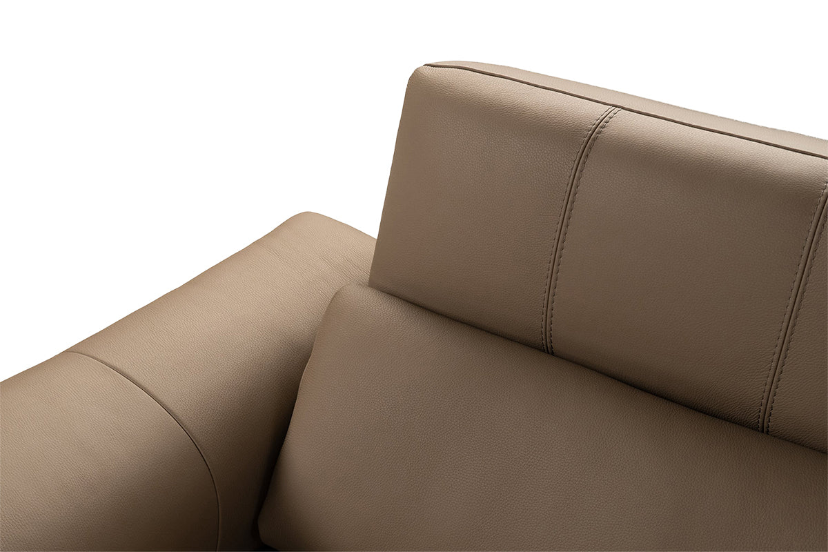 Mater 3 Seater Sofa | Leather | Taupe-5