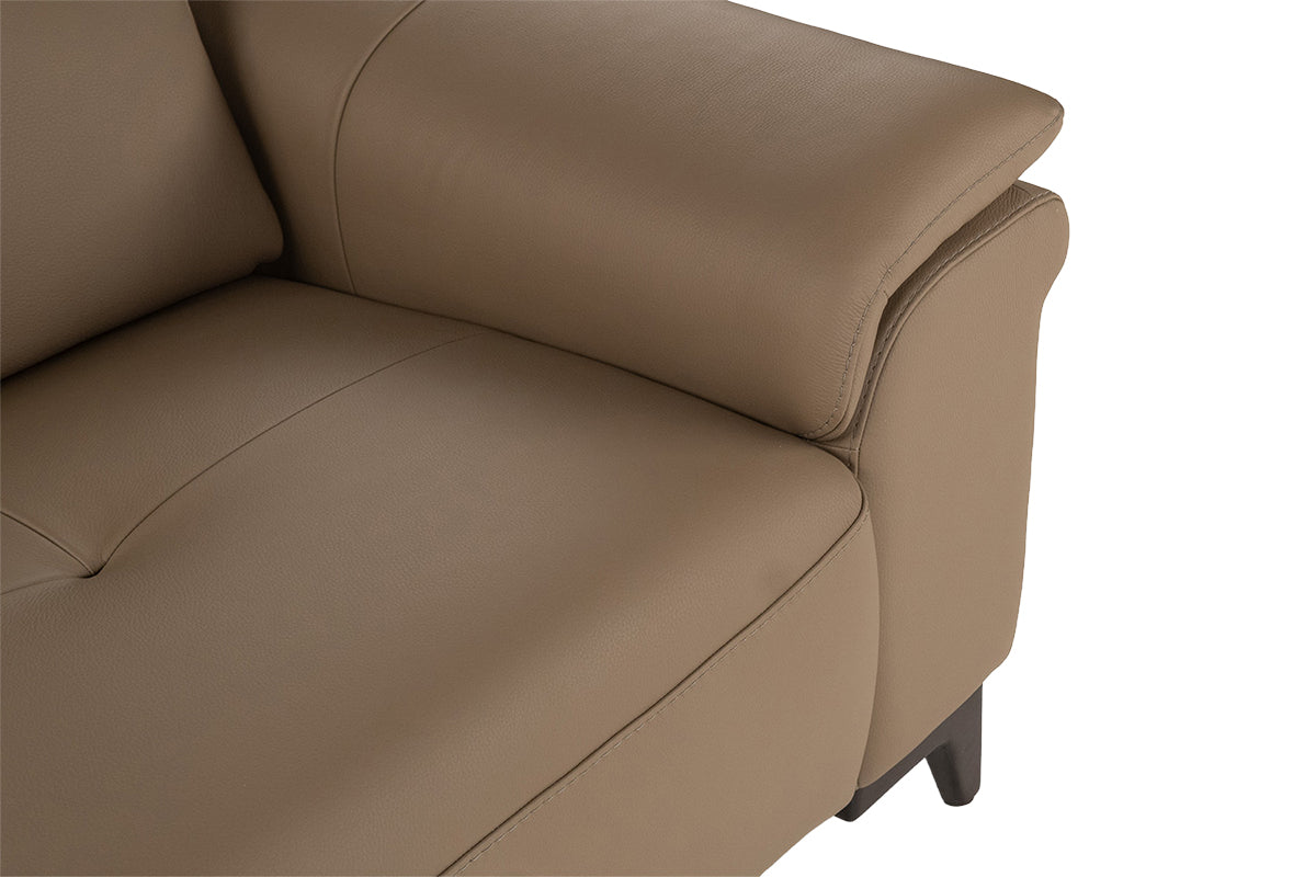 Mater 3 Seater Sofa | Leather | Taupe-6