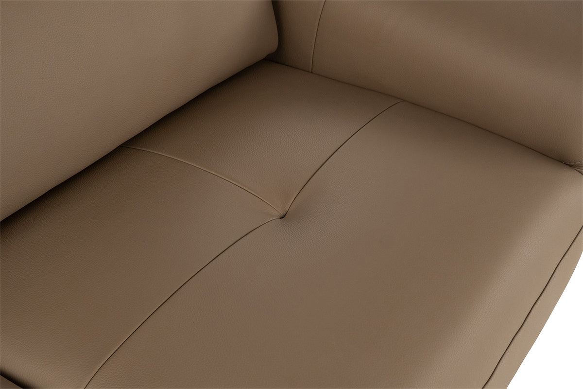 Mater 3 Seater Sofa | Leather | Taupe-7