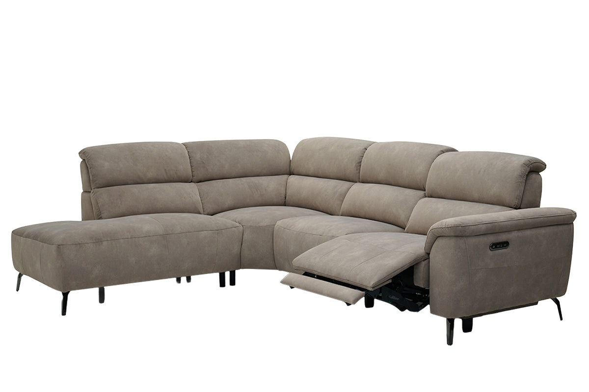 Izzy 2.5 Seater Sofa | Power Recliner | Fabric | Taupe