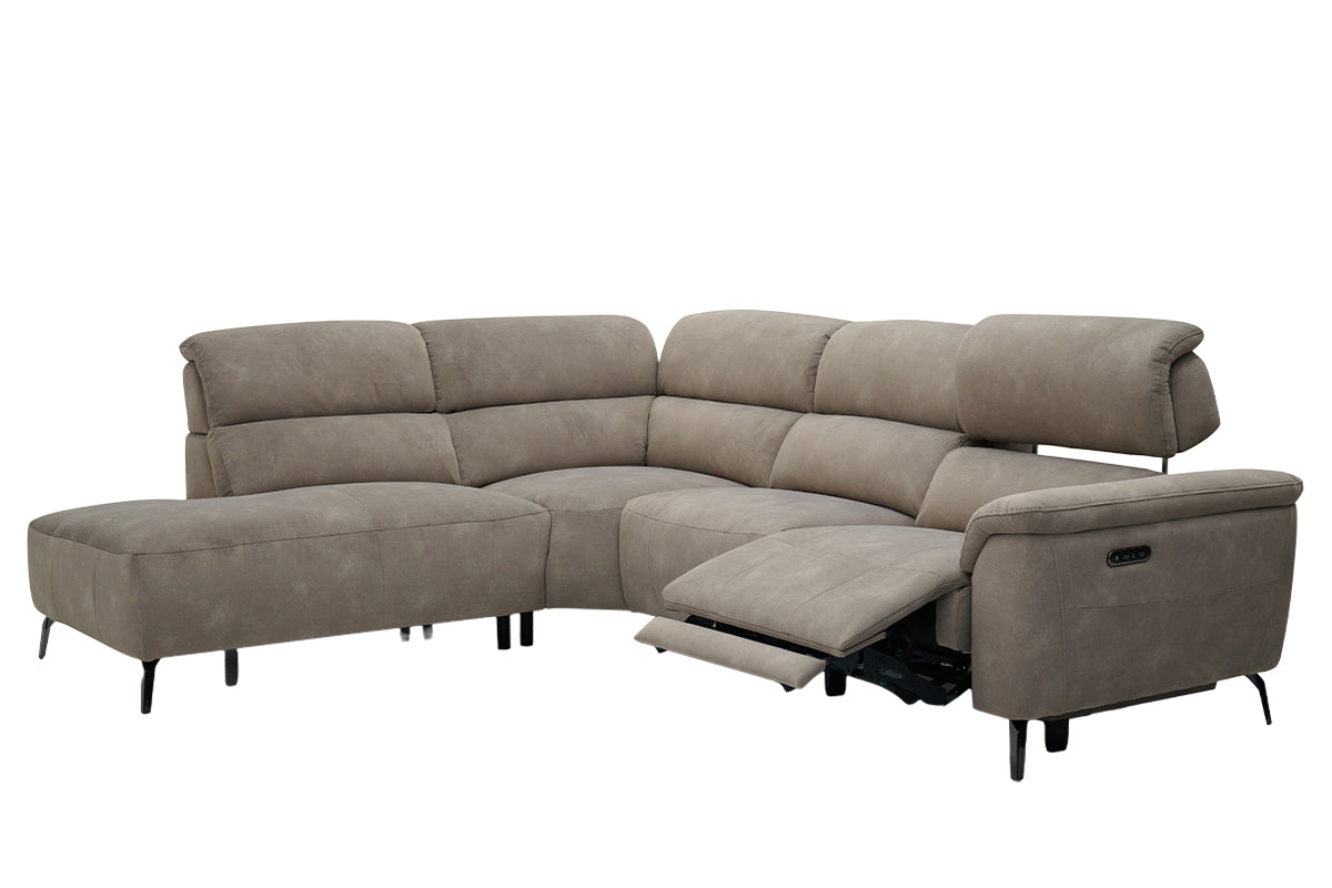 Izzy 2.5 Seater Sofa | Power Recliner | Fabric | Taupe-3