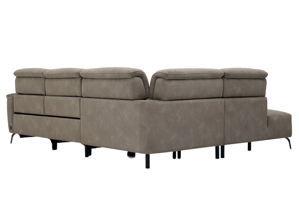 Izzy 2.5 Seater Sofa | Power Recliner | Fabric | Taupe-4