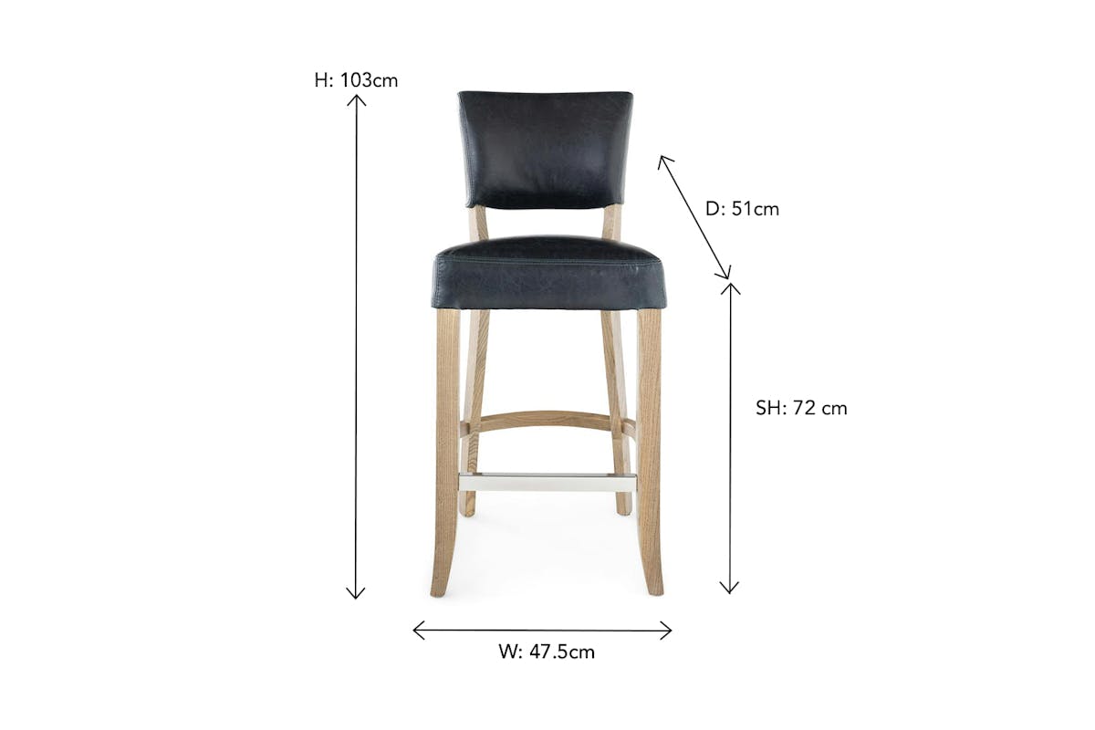 Pryce Bar Stool | Navy-7