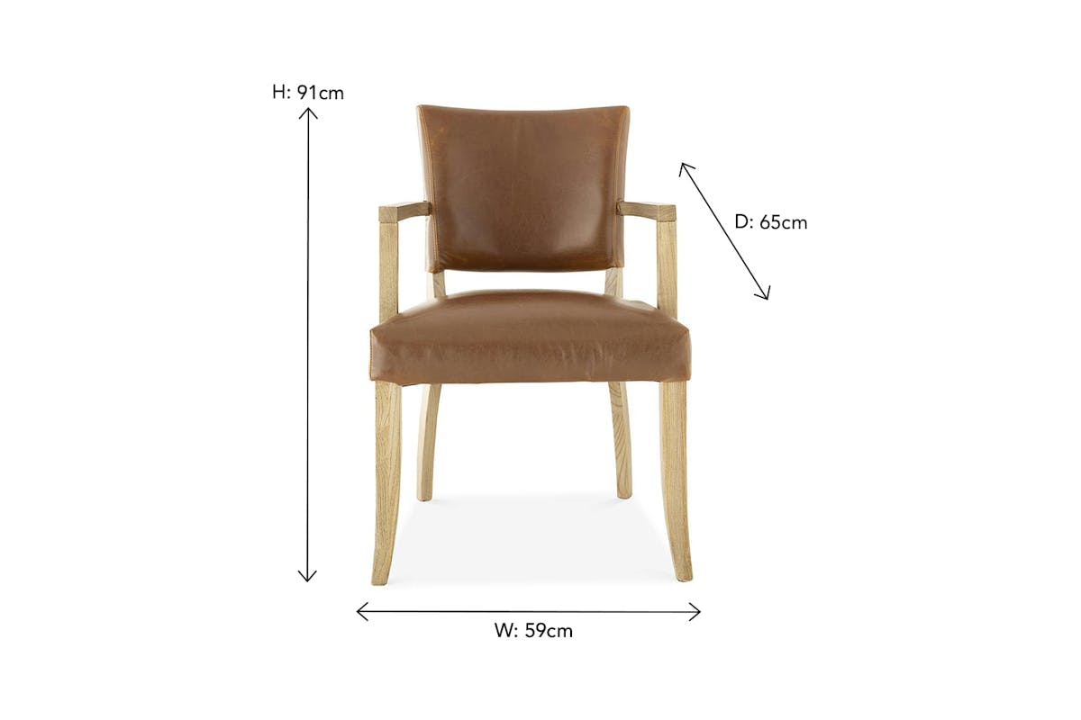 Pryce Carver Dining Chair | Tan-8