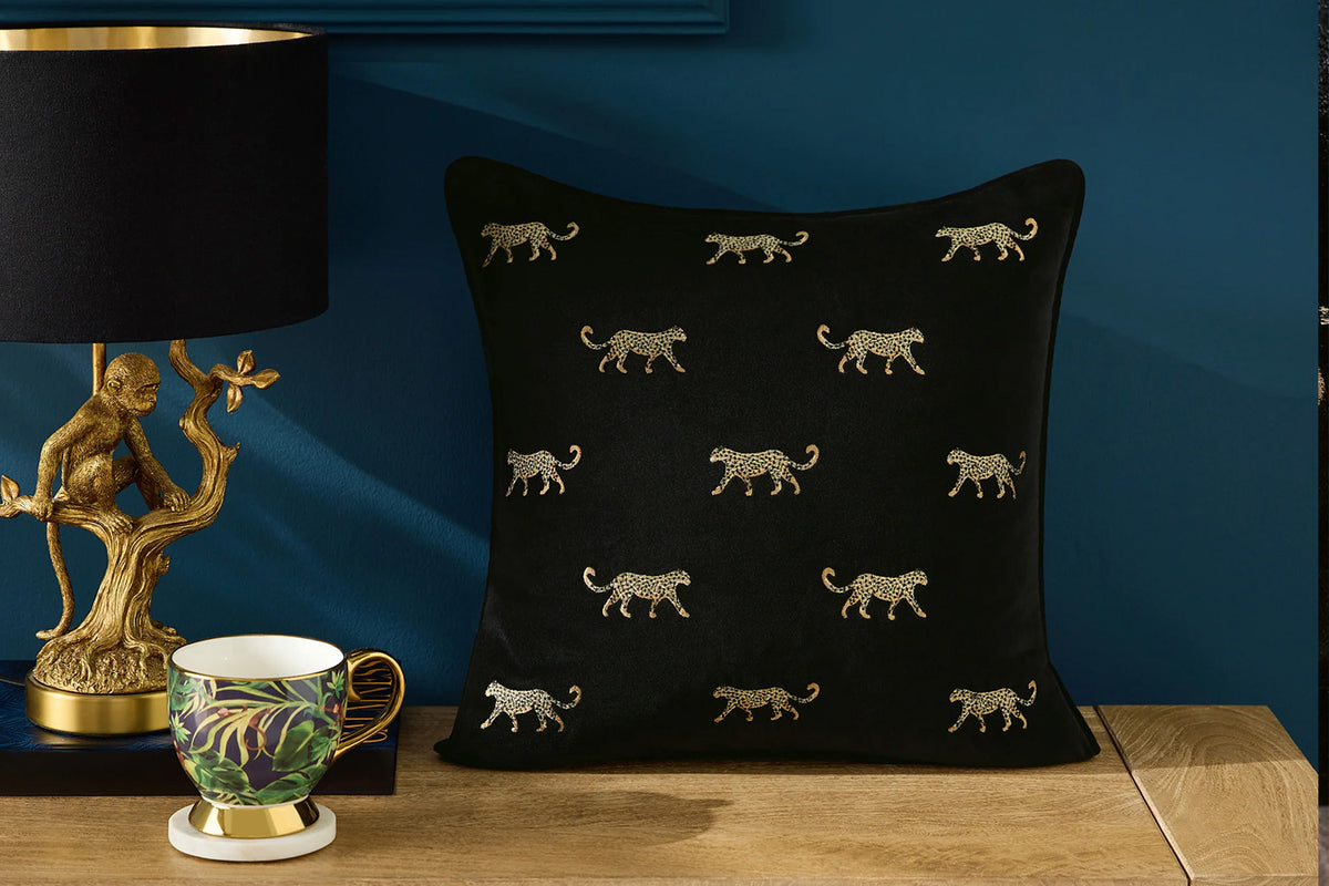Duma Cushion | Noir | 43 x 43 cm-4