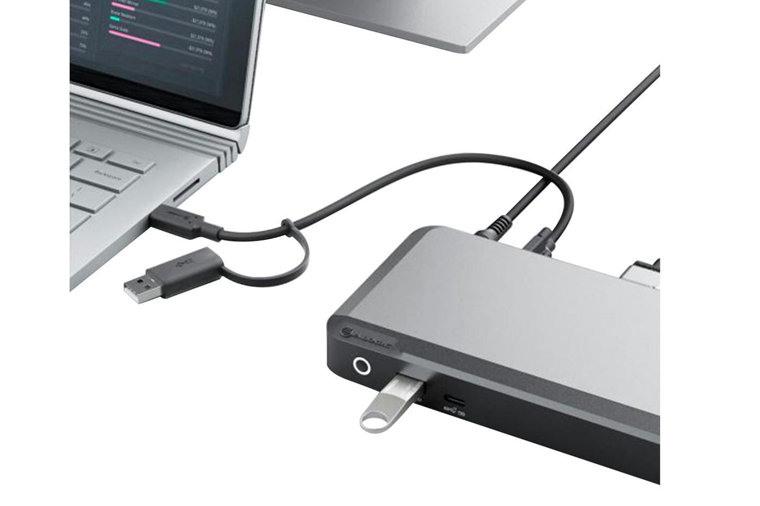 Alogic Universal DX2 Dual 4K Display Docking Station with 65W Power Delivery | Space Grey/Black-8