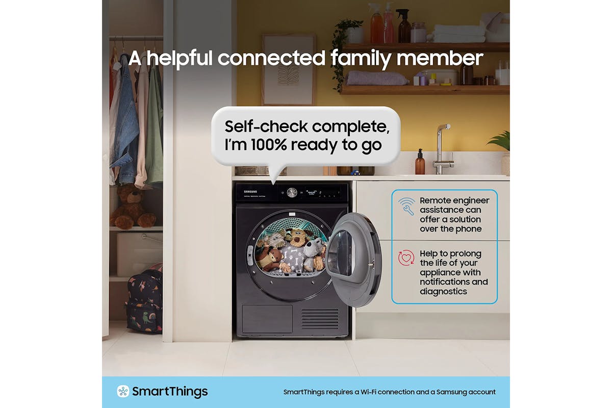 Samsung 9kg Heat Pump Tumble Dryer | DV90DG6845LBU1-8