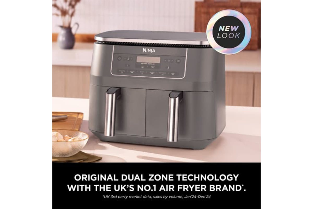 Ninja 6-in-1 Dual Zone Air Fryer | DZ300UK | Gun Metal Grey-3