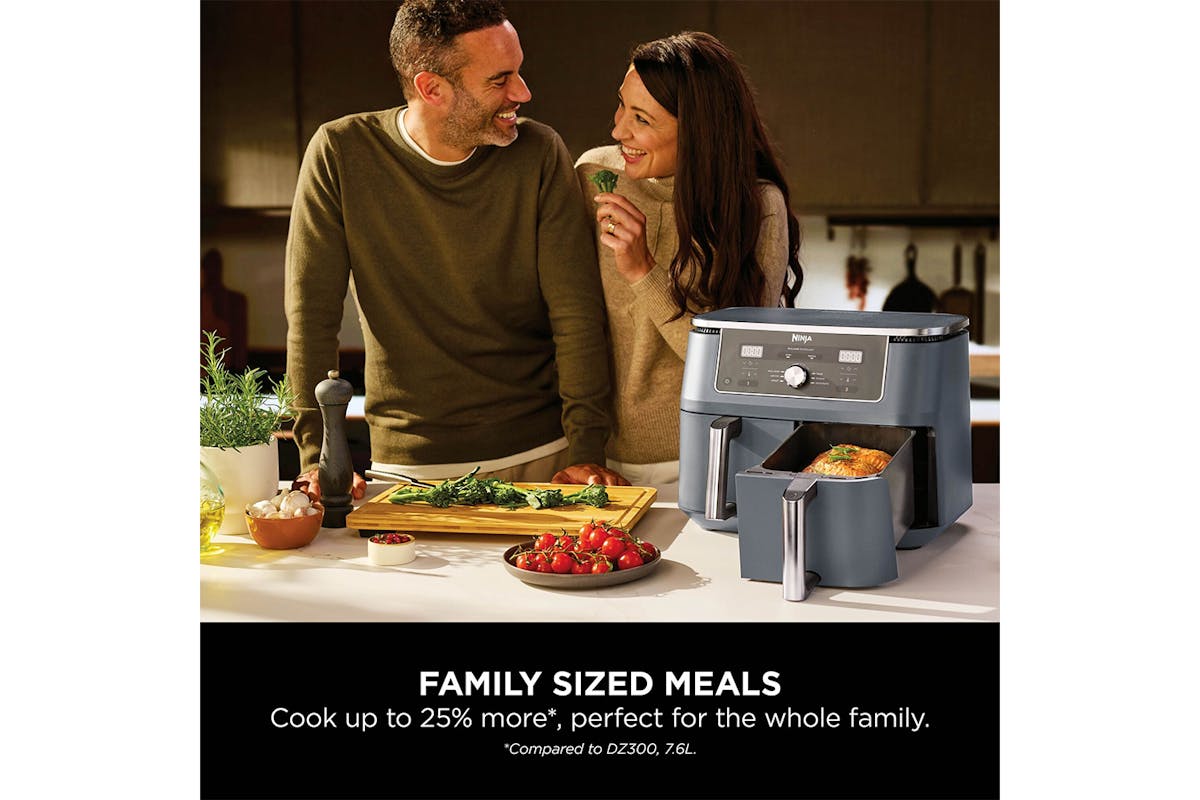 Ninja 9.5L Max 6-in-1 Dual Zone Air Fryer | DZ400UK | Gun Metal Grey-7