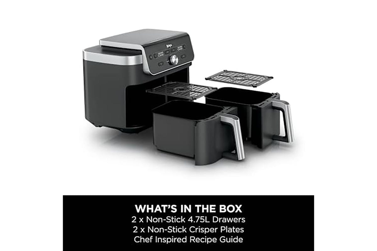 Ninja 9.5L Dual Zone XL 2-Drawer Air Fryer | DZ901UK-12