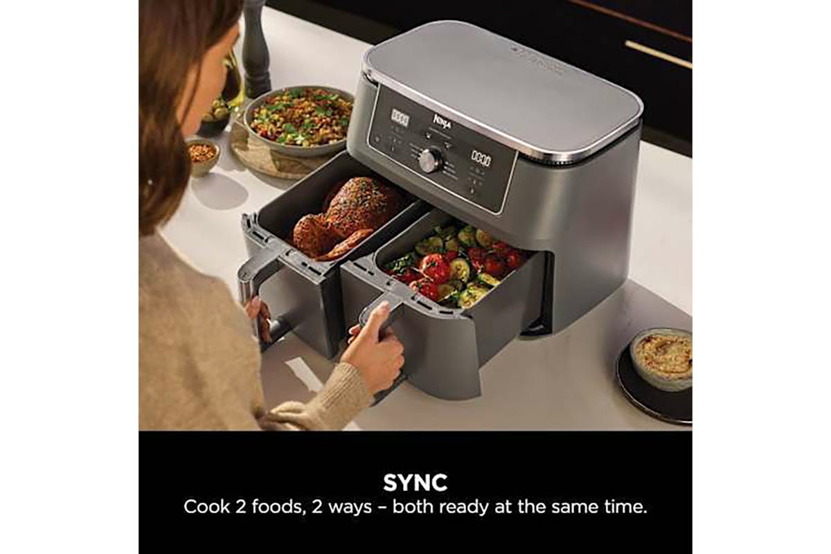 Ninja 9.5L Dual Zone XL 2-Drawer Air Fryer | DZ901UK-8