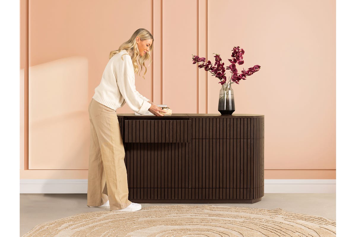 Transformer Round Sideboard Right Side | Dark Walnut-5