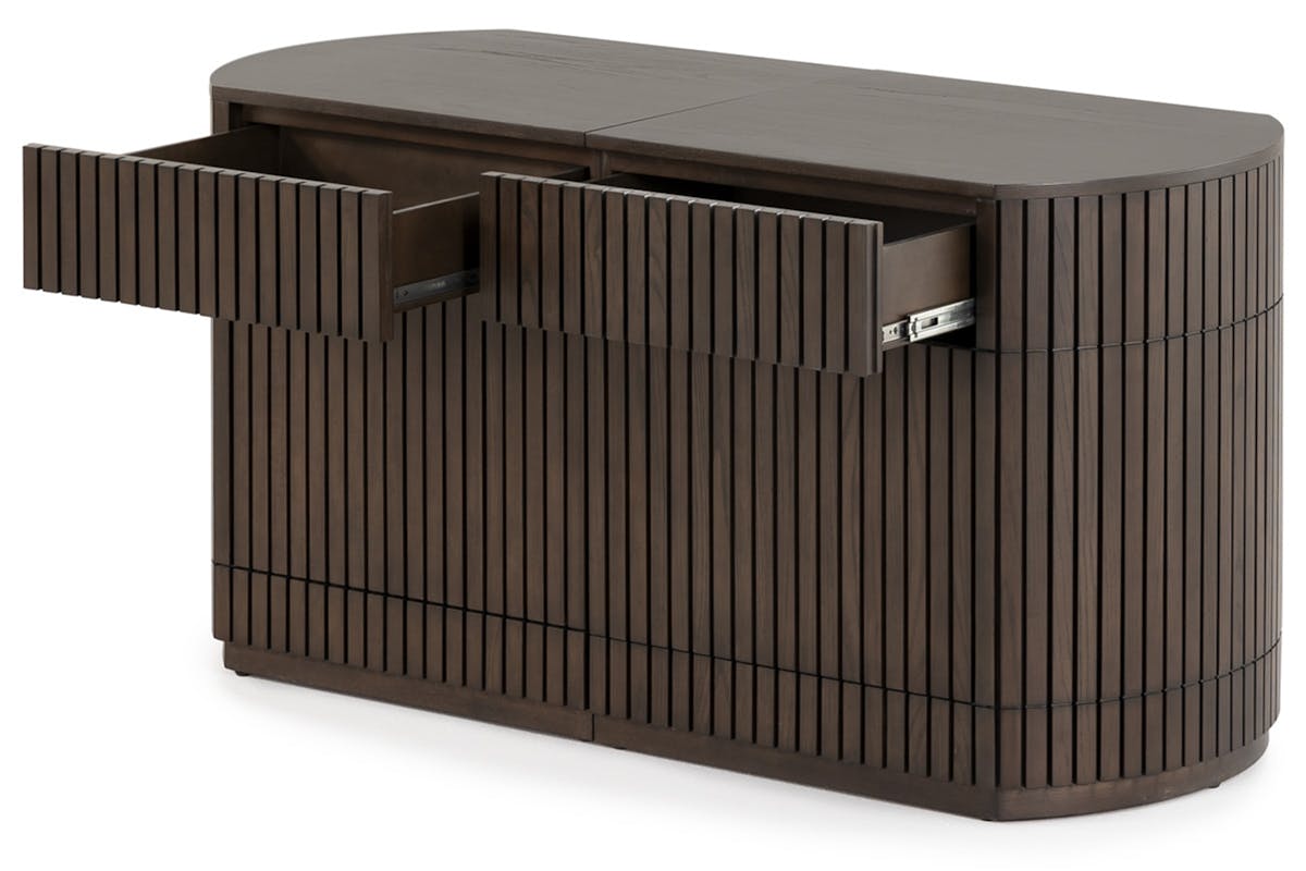 Transformer Round Sideboard Right Side | Dark Walnut-4