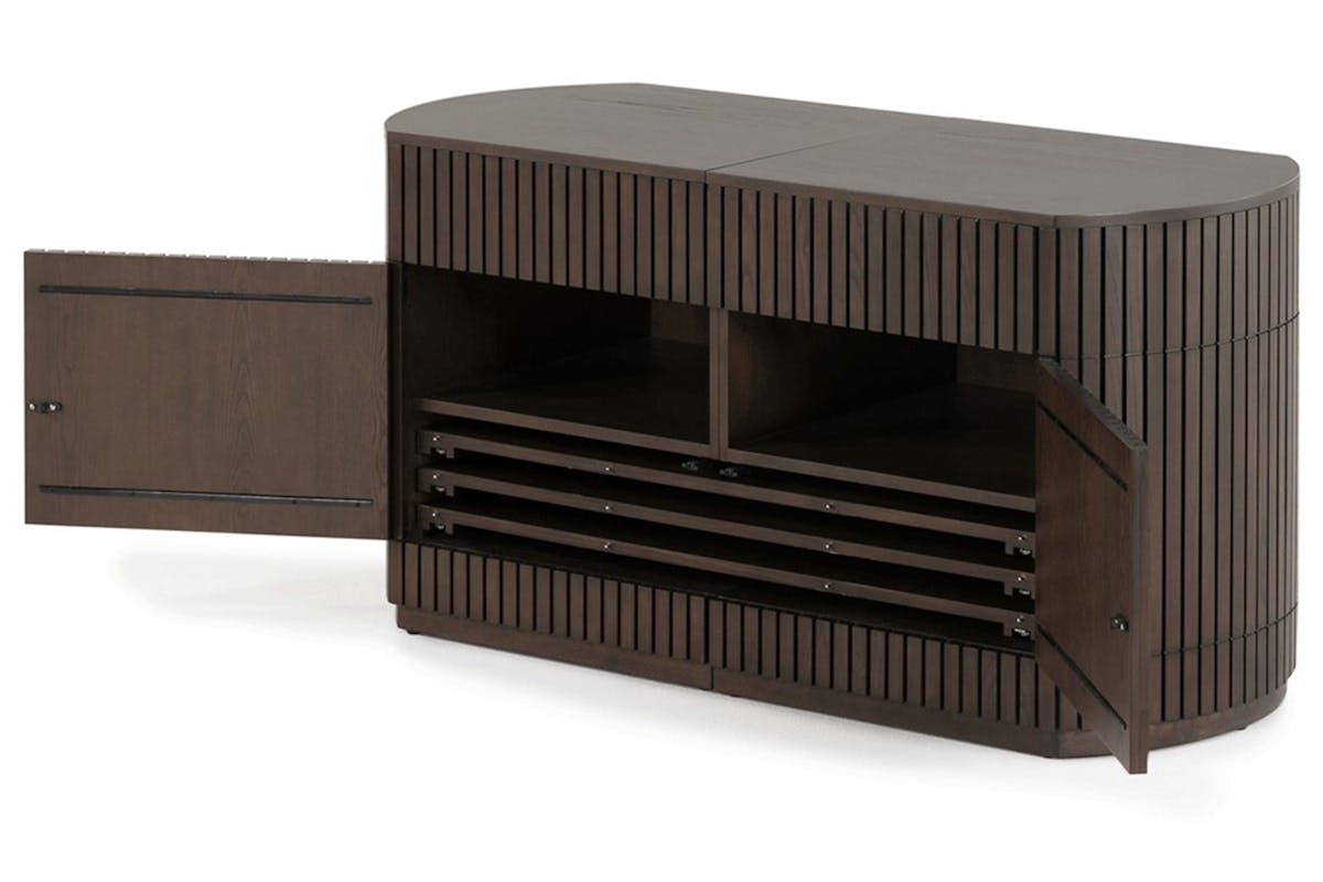 Transformer Round Sideboard Right Side | Dark Walnut-7