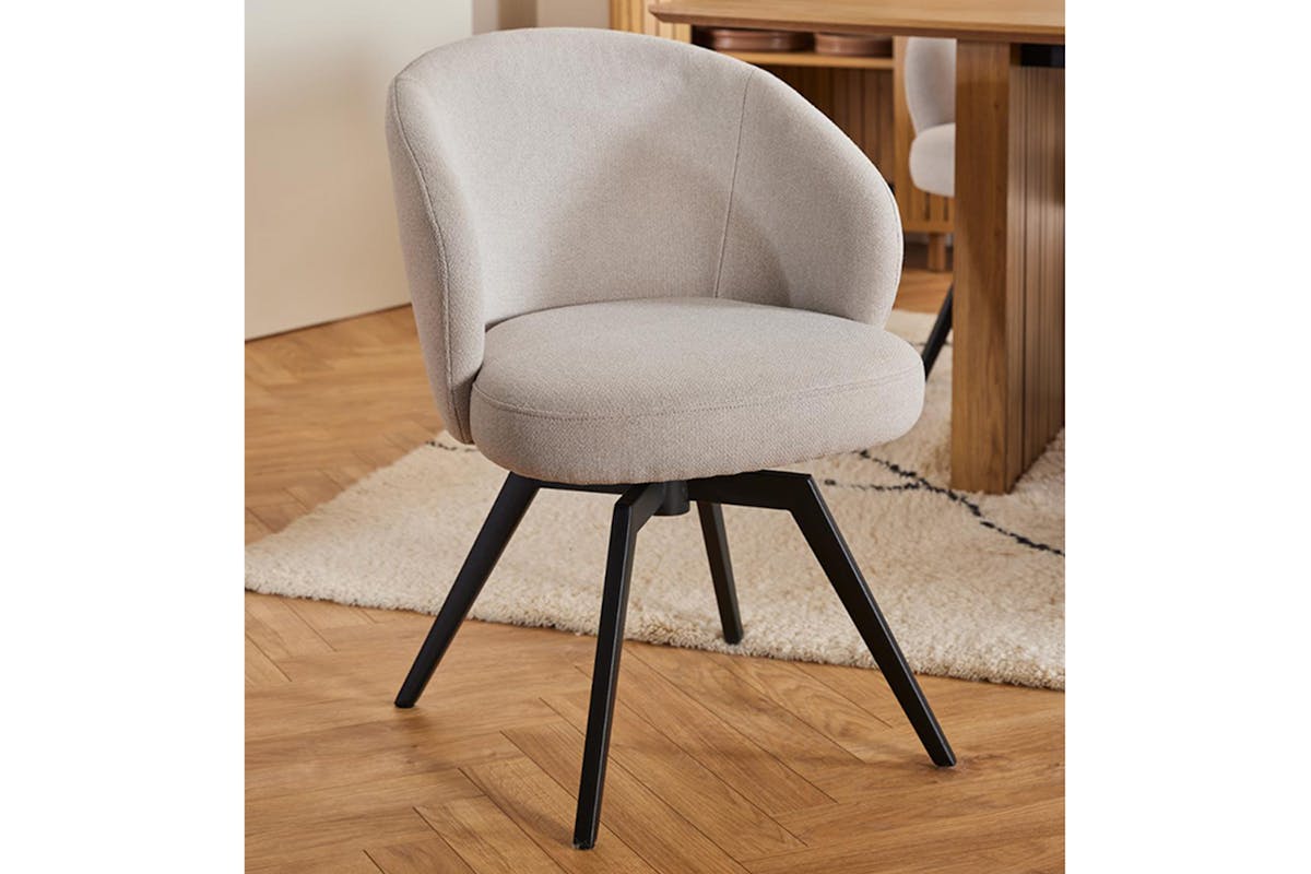 Darlene Dining Chair | Swivel | Taupe-6