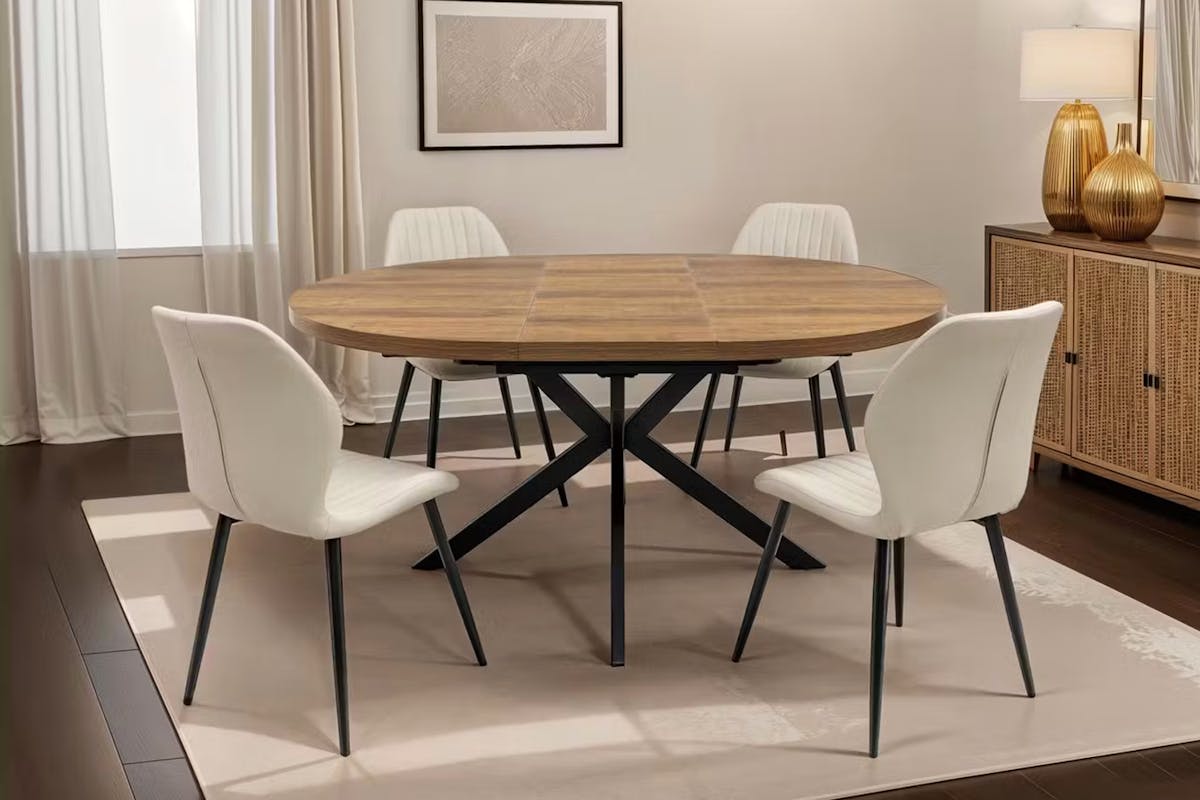 Davis Dining Chairs | Cream | Set of 2-2